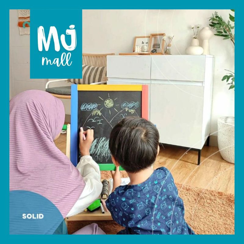 

Papan Tulis Anak 2in1 Magnetic Kayu – Solid, Edukatif & Aman | Hadiah Ideal untuk Anak