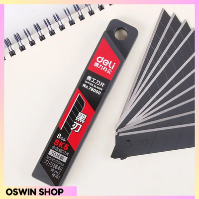 

(OSWIN SHOP) SANJI DELI MATA PISAU CUTTER KNIFE BLADE ALLOY STEEL SK5 18MM 10 PCS - 78000