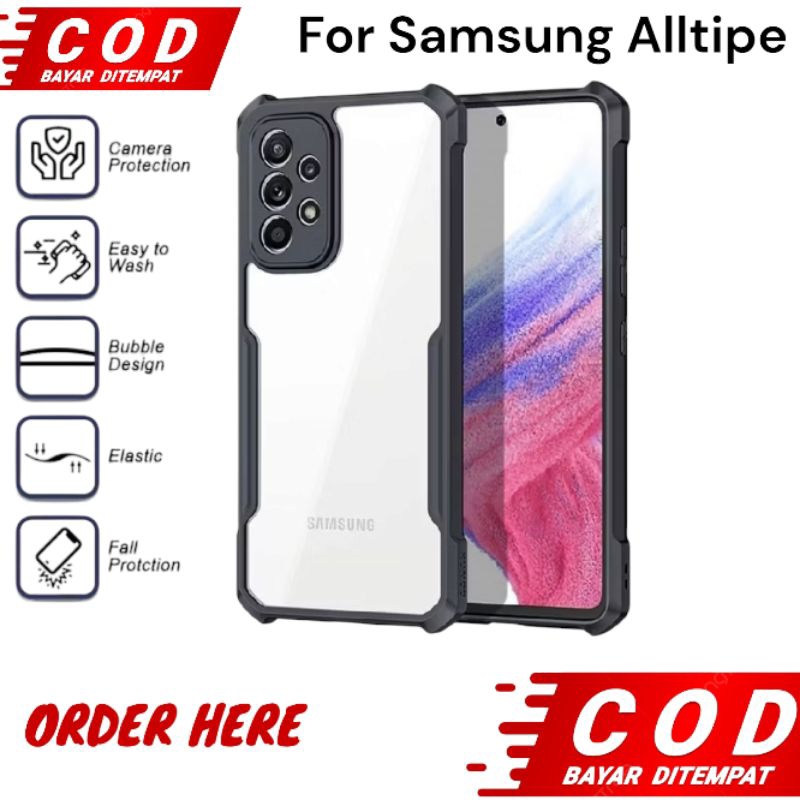 Case Samsung A73 A53 5G A33 5G M53 5G M33 5G A12/M12 Armor Tranparan Hard Slim Silicon Soft Clear