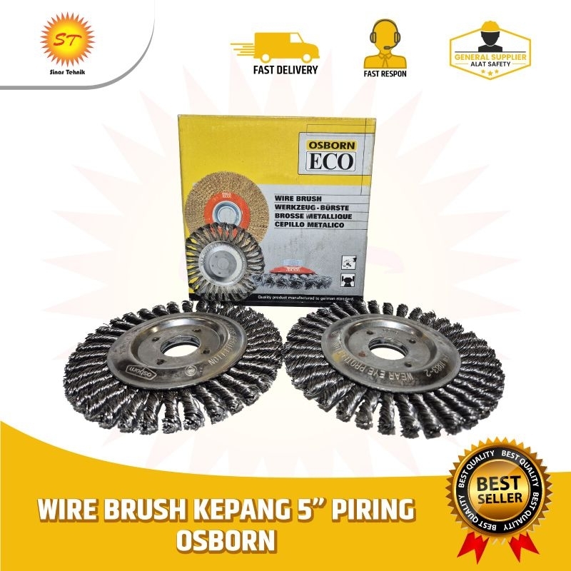 Wire Brush Kepang Piring 5 Inchi Osborn