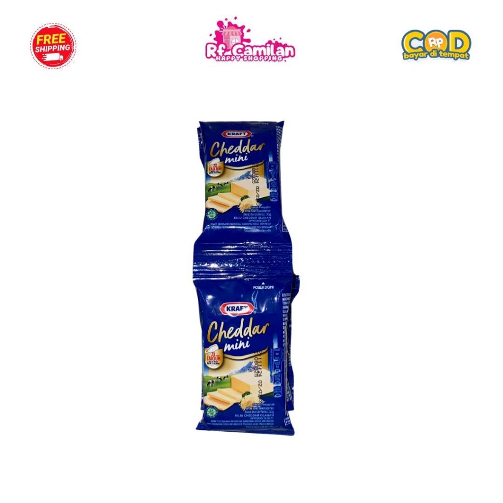 

[RF_Camilan] Keju Craft Cheddar Regular 30g isi 1 pcs