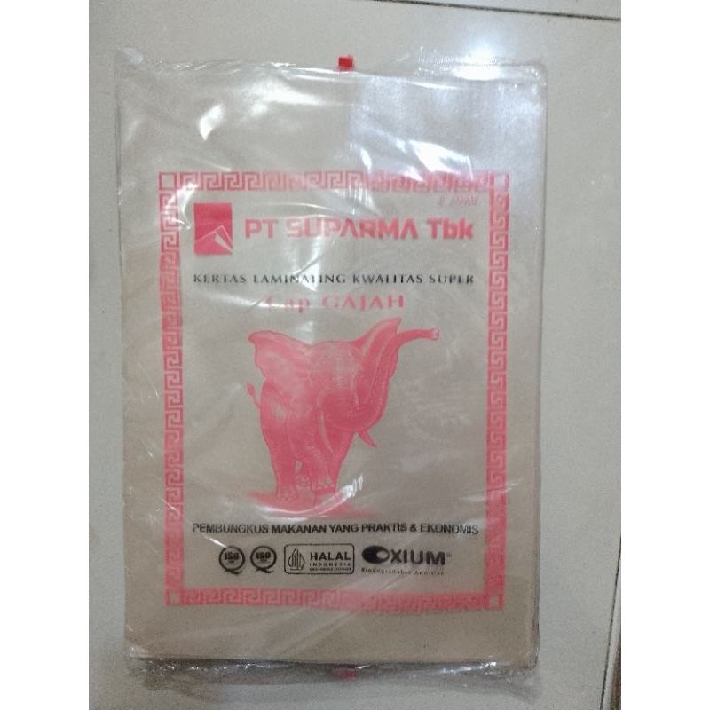 

kertas pembungkus nasi/cap Gajah/250 lembar