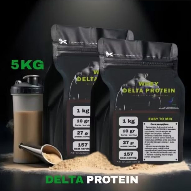 WHEY DELTA PROTEIN 5 KG SOYA KEDELAI MURNI NON GMO