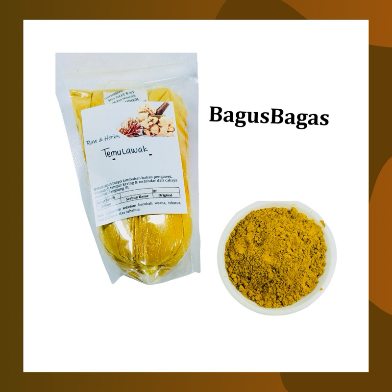 

Bubuk Temulawak Kunyit Putih Turmeric Powder Curcuma Powder 100 g Murni Asli Original Bagus Bagas
