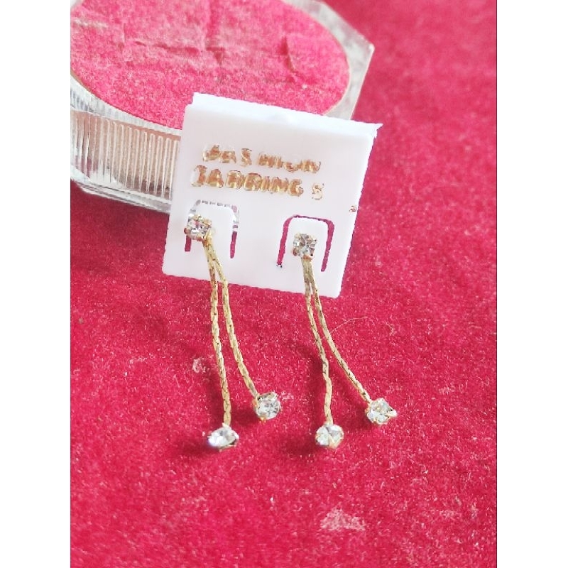 anting / giwang panjang mata putih 3, anting giwang mata3, anting mata 1,anting mata 2