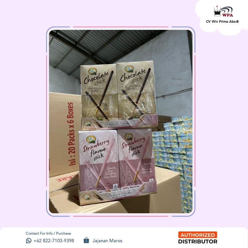 

SNACKMURAH - Chocolate Stick / Srawberry Stick (1pack = 10pcs)