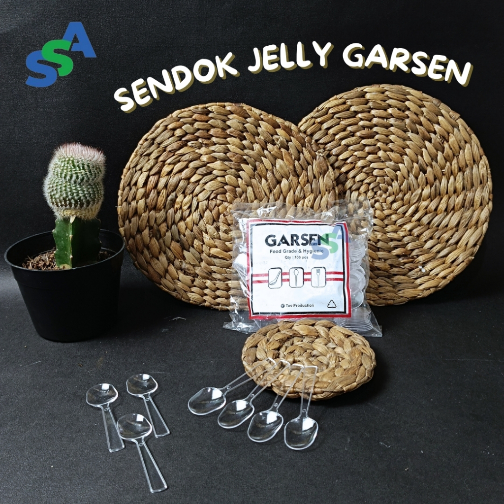 SENDOK JELLY BENING ISI 100 PCS / SENDOK JELLY MERK GARSEN / SENDOK JELLY BENING