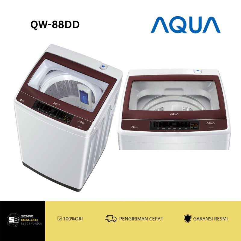 Mesin Cuci Aqua 8KG 1Tabung (TOP LOADING)