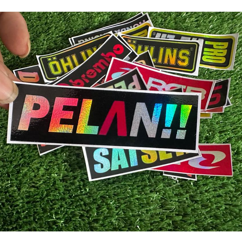 STIKER RACING PELAN / STIKER MOTOR / STIKER HELM / LEPTOP / STICKER PACK HOLOGRAM TERBARU