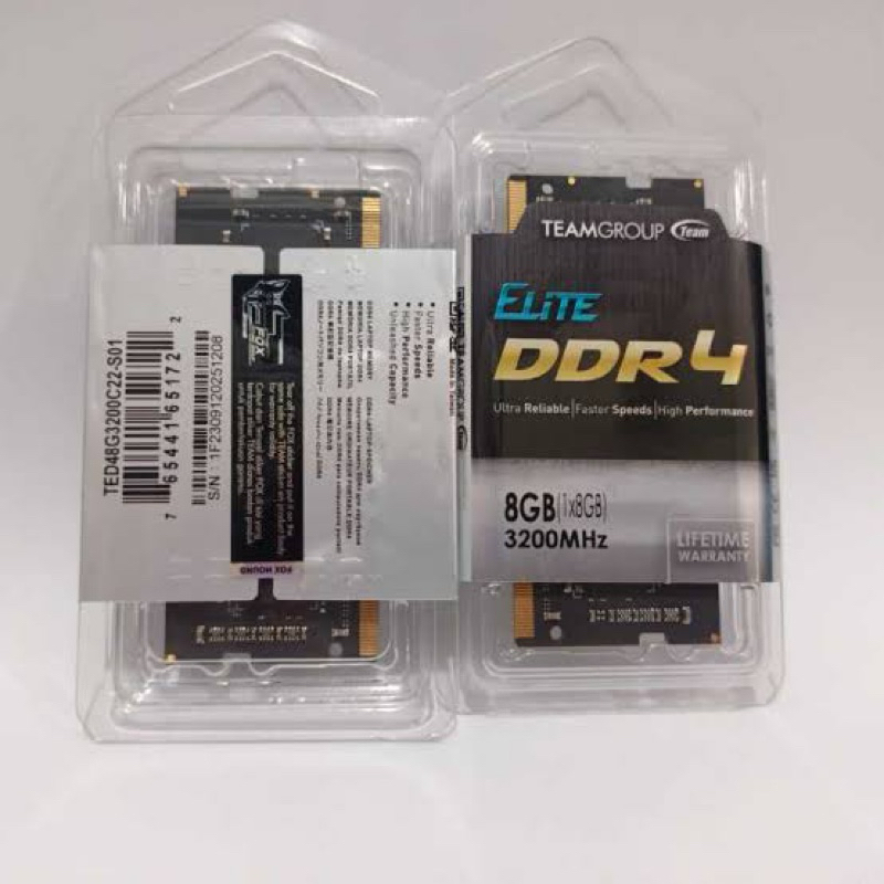 Sodimm Team 8GB 3200Mhz - Sodimm 3200Mhz Team Elite - Ram Sodimm Team 8GB 3200Mhz