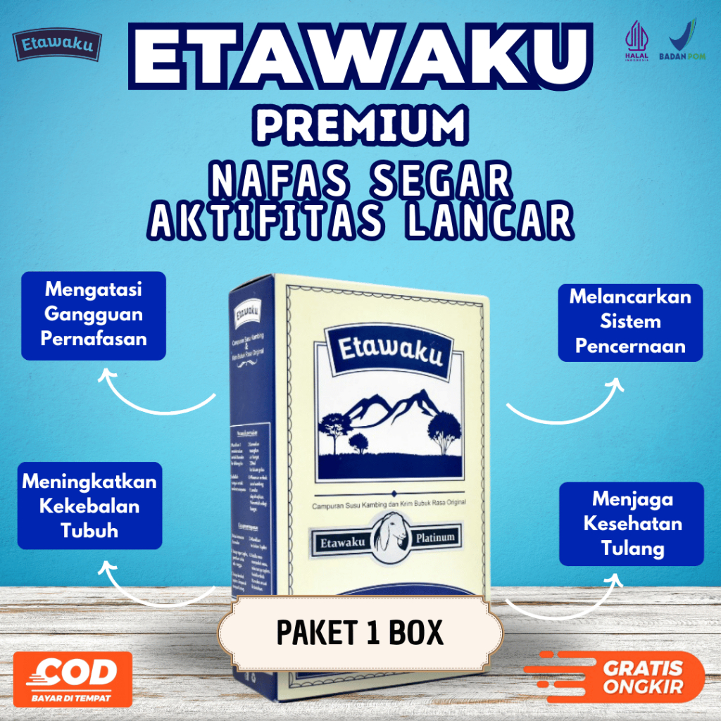 

Etawaku Platinum Susu Bubuk Kambing Etawa Original 200 Gram Solusi Masalah Nyeri Sendi Dan Obat Asma