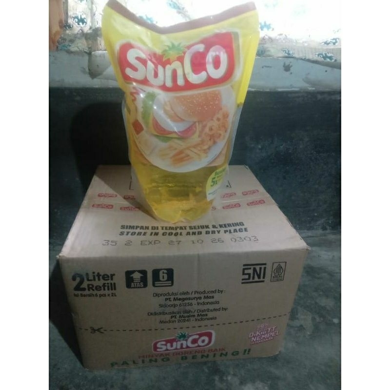 

minyak Sunco,bimoli 1dus hits isi 6 pouch 2L