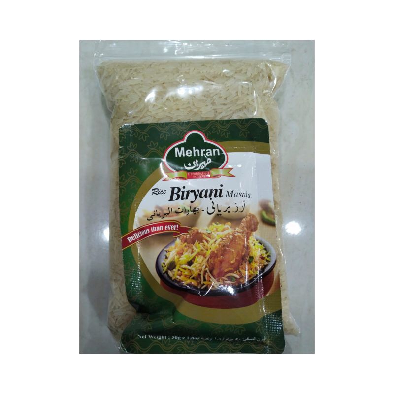 

paket hemat 1 kg beras basmati + bumbu mahran 50gr