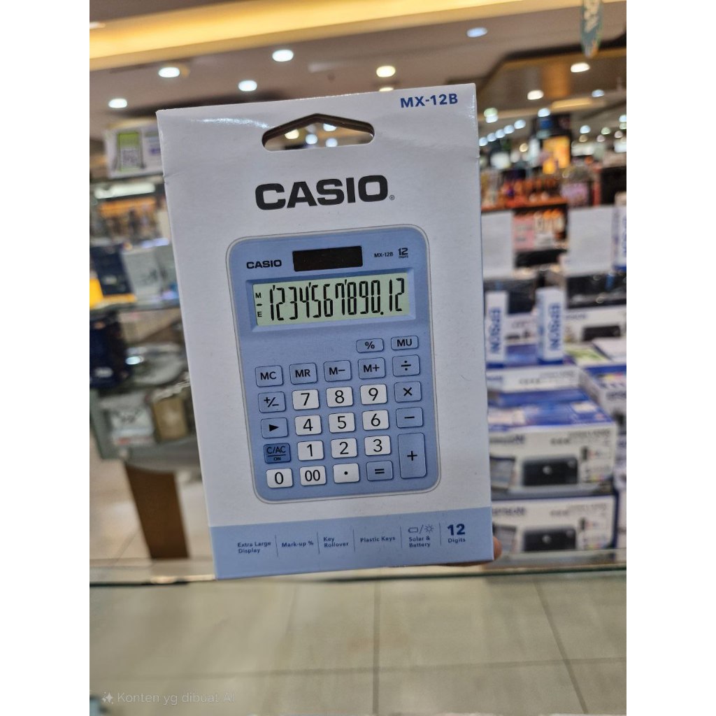 

Gramedia Karawaci - Xcom - Casio Kalkulator Mx-12 B Light Blue
