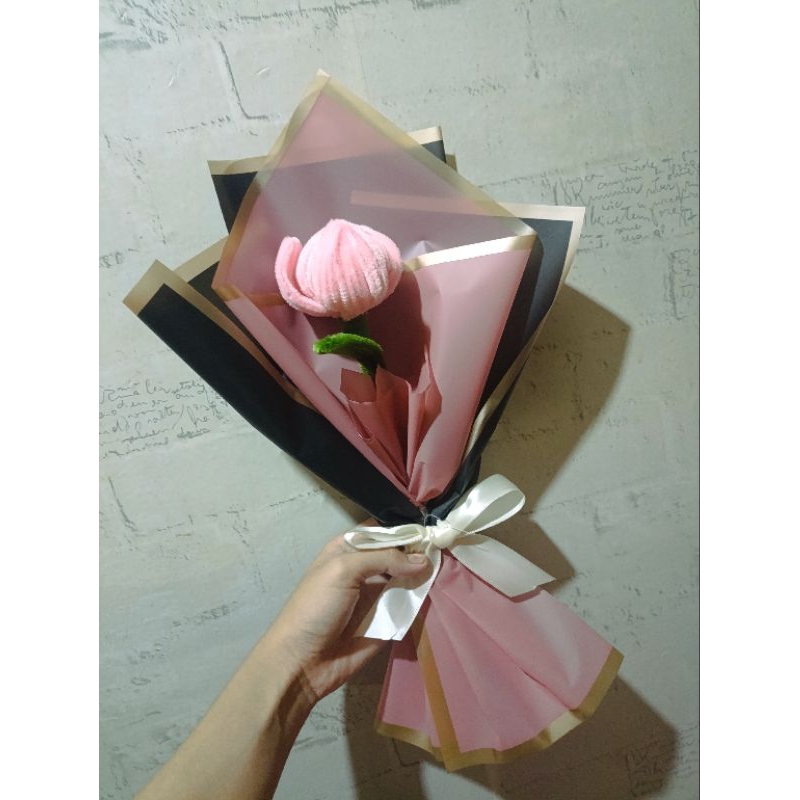 bucket bunga tulip bulu kawat/bucket bulu kawat/ single bucket