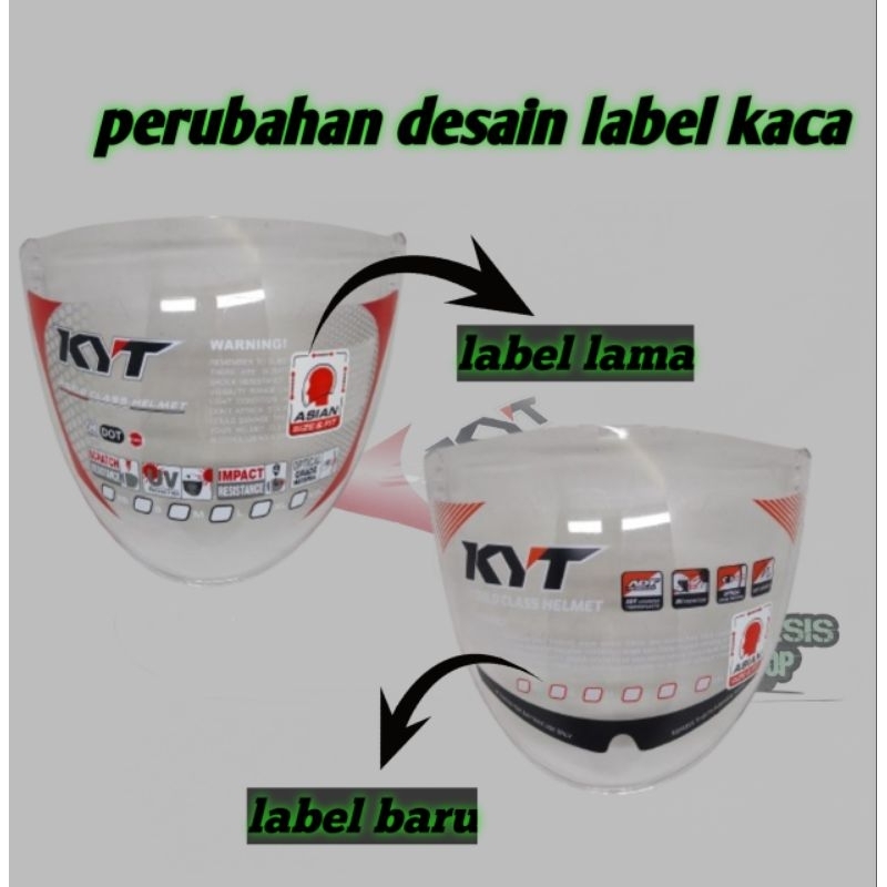 Kaca helm KYT GALAXY FLAT  helm KYT GALAXY FLAT original visor