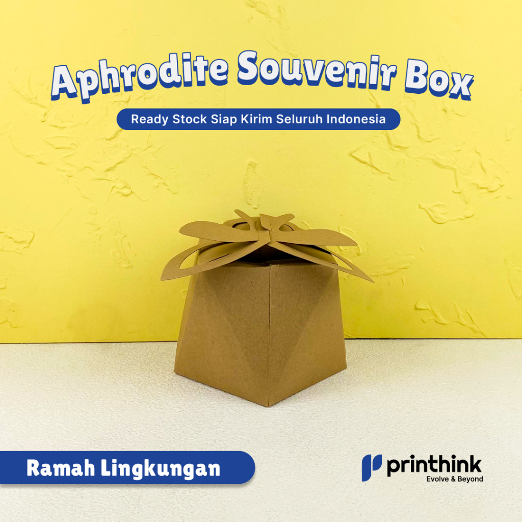 

Aphrodite Souvenir Box/Souvenir Box uk. 12x12x12 cm - Brown Kraft