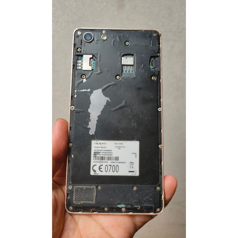 oppo neo7  tipe A1603 A33W minus cekdiskripsi