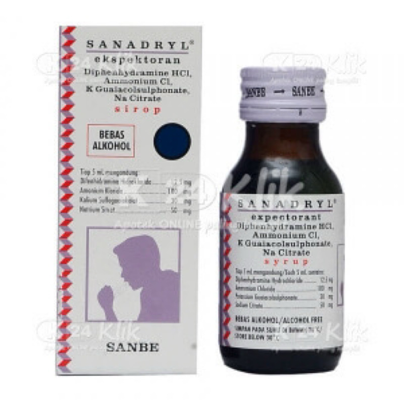sanadryl expectorant syrup 60ml