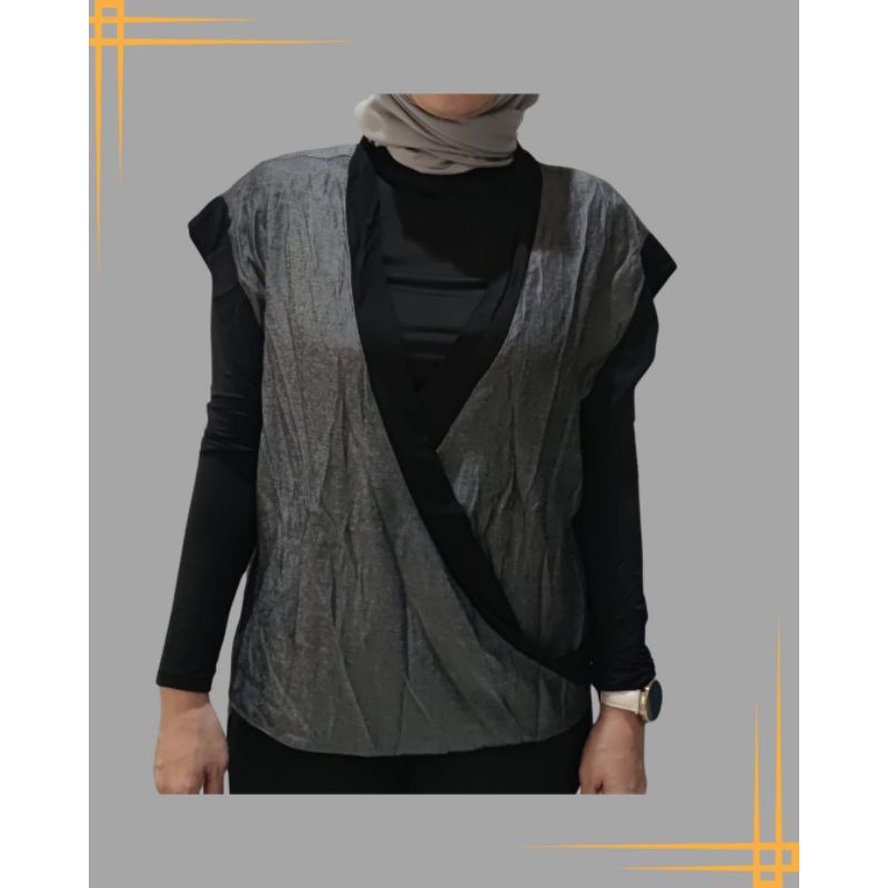 Vest beludru wanita preloved