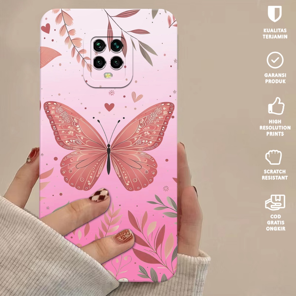 Case Xiaomi Redmi Note 9 PRO - Softcase Xiaomi Redmi Note 9 Pro Motif PINK - Casing Hp Xiaomi Redmi 
