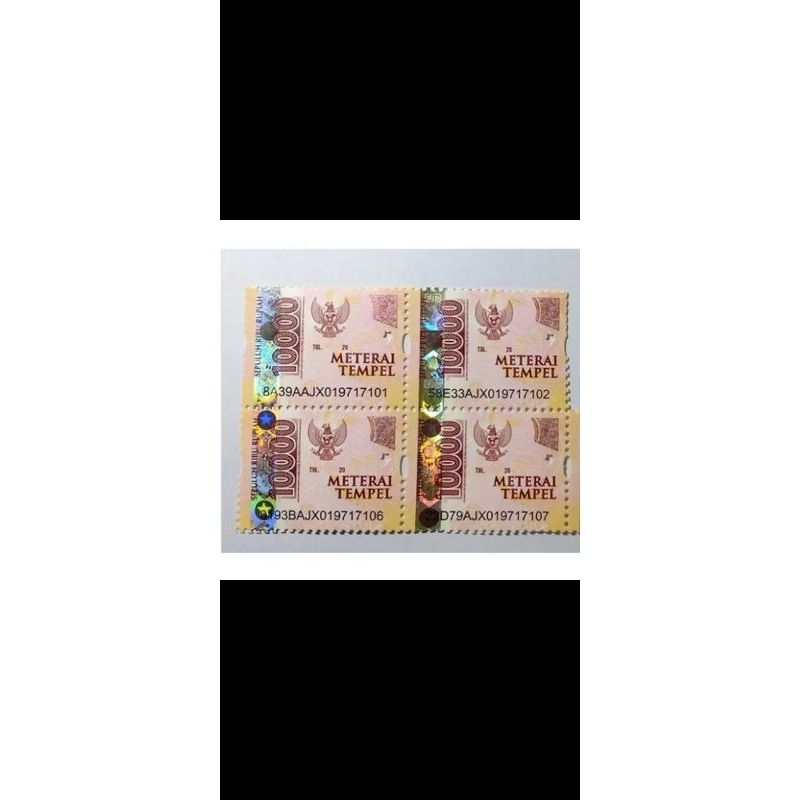 

materai tempel asli 10000