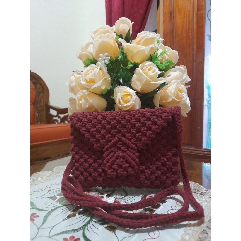 Sling Bag Macrame/tas macrame/macrame bag