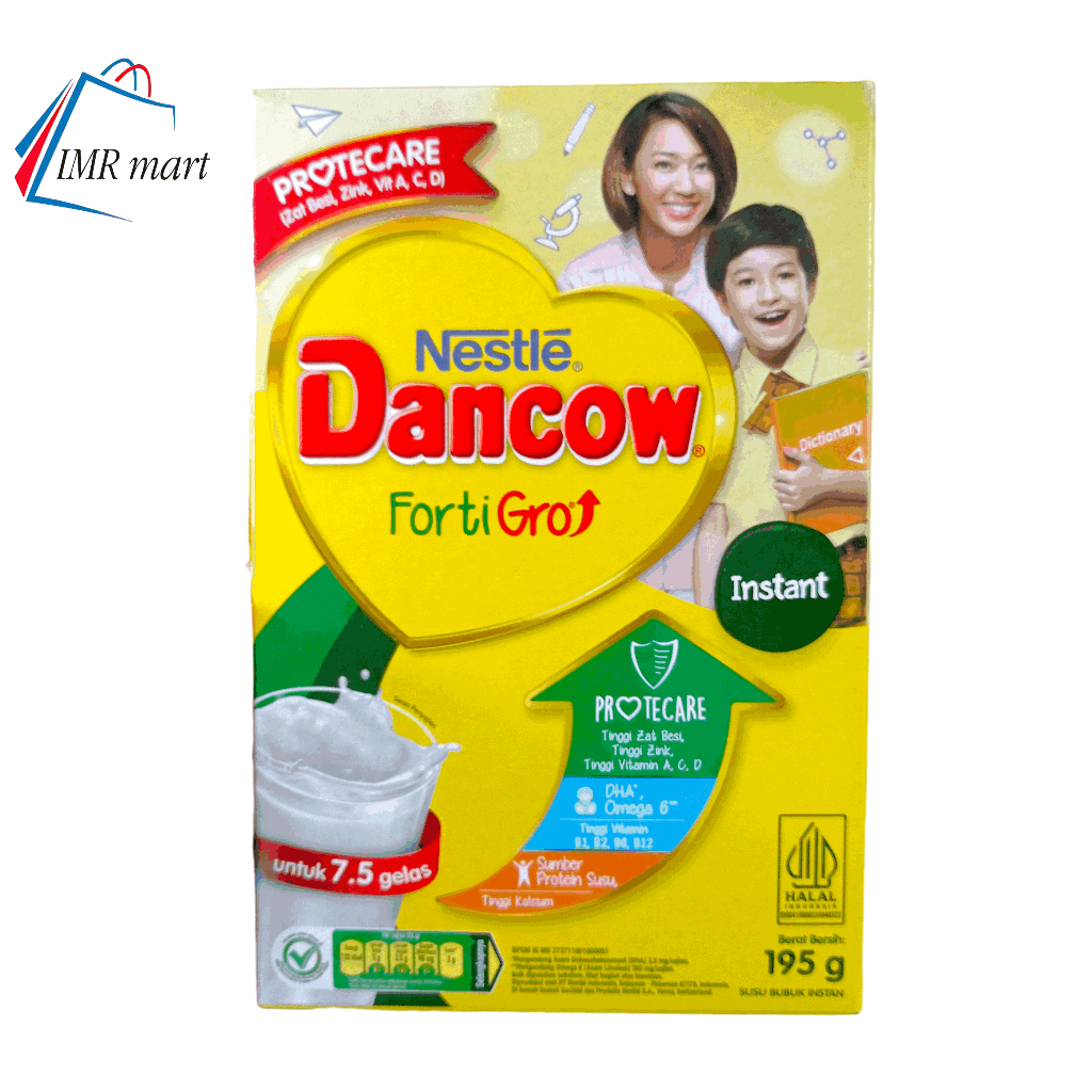 

susu Dancow Fortigro Instant Putih Berat 195 Gram