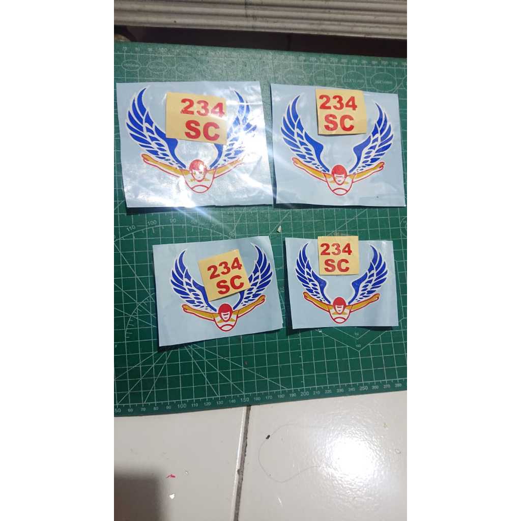 cutting sticker 234 SC 15cm tanpa background reflective tahan lama