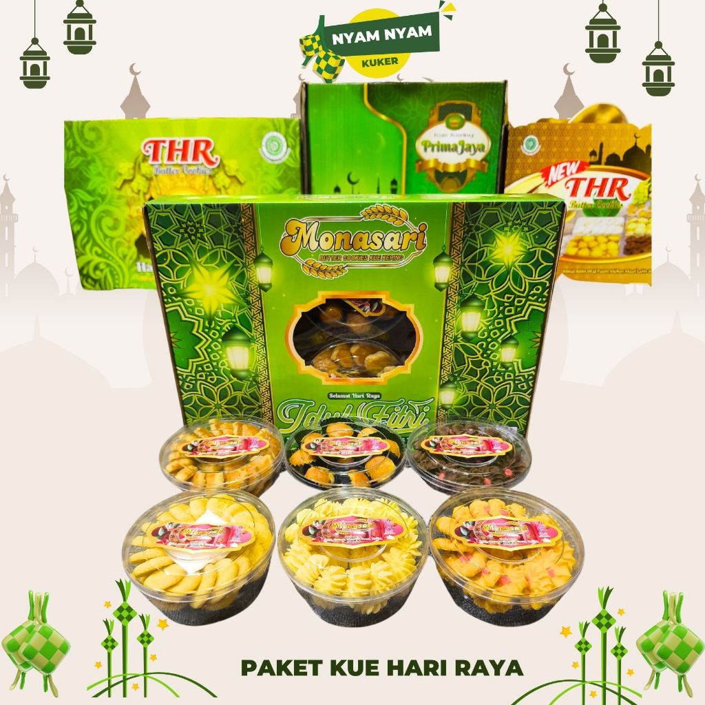 KUE LEBARAN THR / PARCEL / GIFT / BINGKISAN / HAMPERS LEBARAN / PAKET KUE LEBARAN IDUL FITRI / PAKET