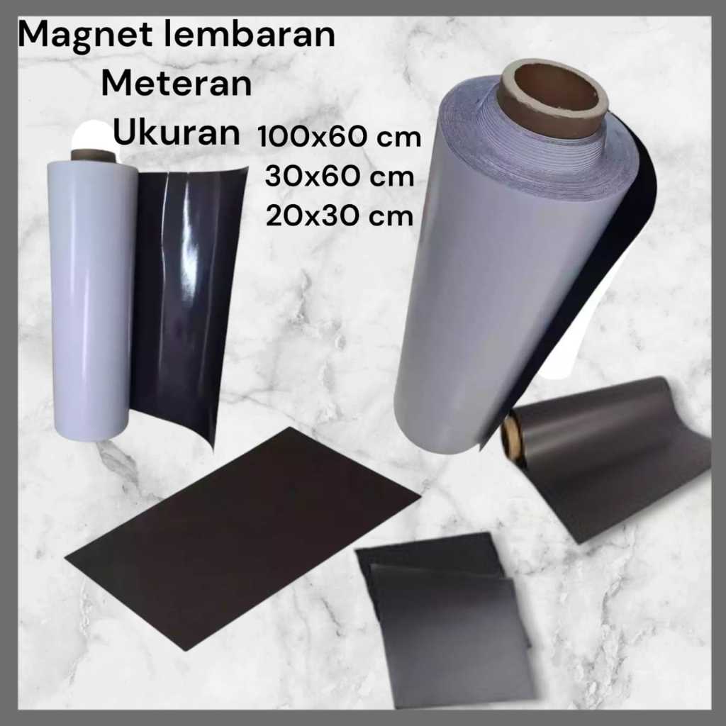 

rtc Magnet Lembaran ukuran 60x100 Tebal 0,5mm sheet Magnet fleksibel magnit lembaran meteran