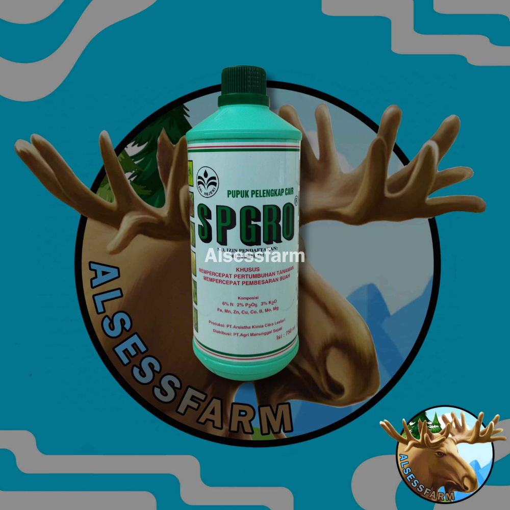 Pupuk Pelengkap Cair SP GROW Hijau 750 ml Supergro SPGRO