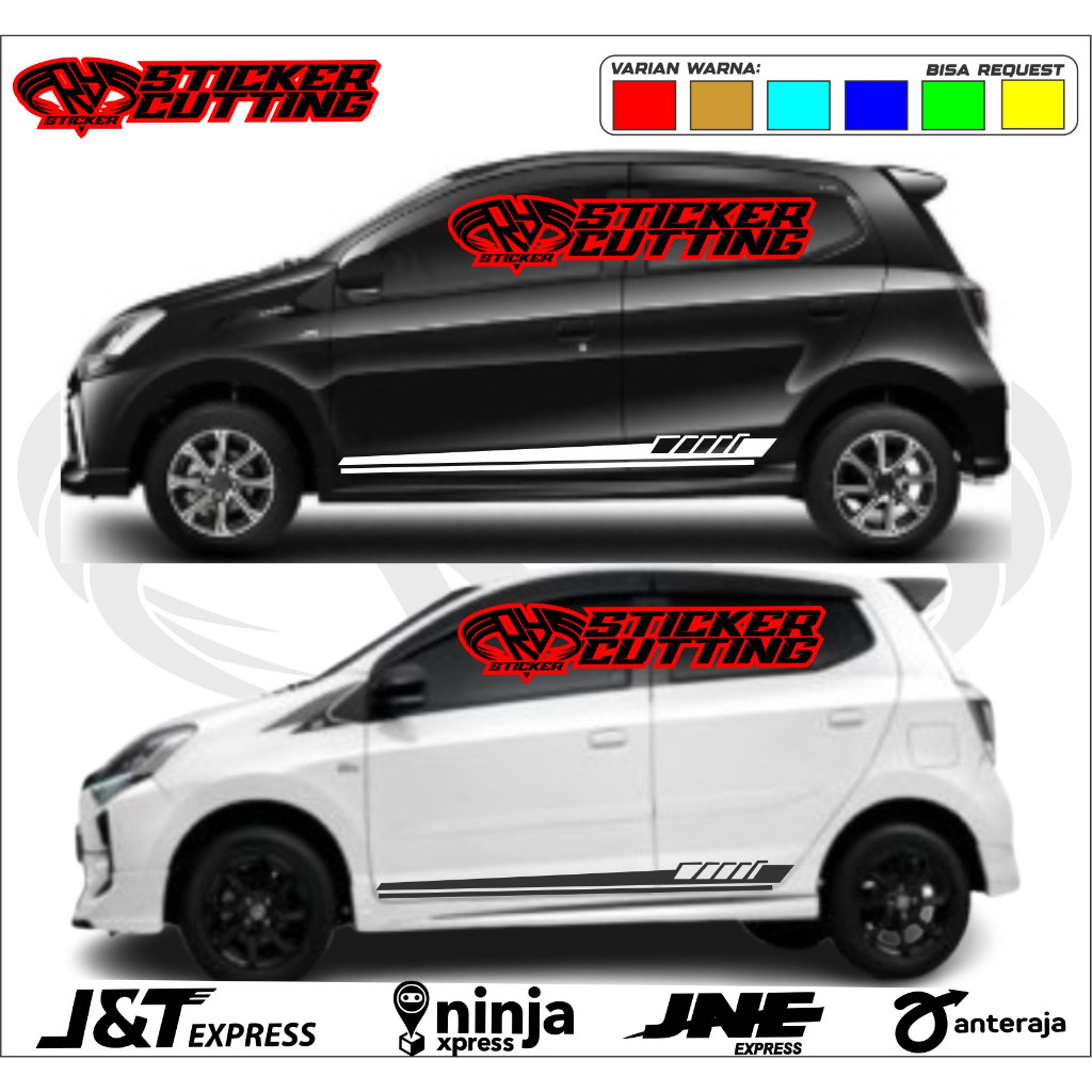 sticker mobil ayla agya stiker list body samping mobil ayla agya stiker cutting mobil ayla agya dll