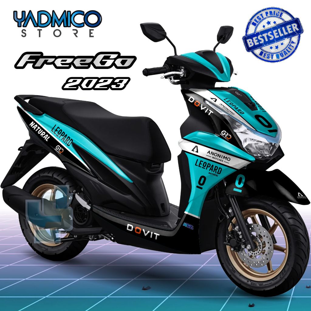 Decal Freego 2023 Full Body - Stiker Motor Yamaha Freego New 2023 Full Body - Dekal Freego New 2023 