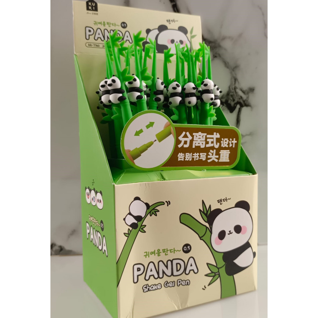 

Shack Gel Pen Panda /Karakter Lucu Karet 3D Bisa Goyang