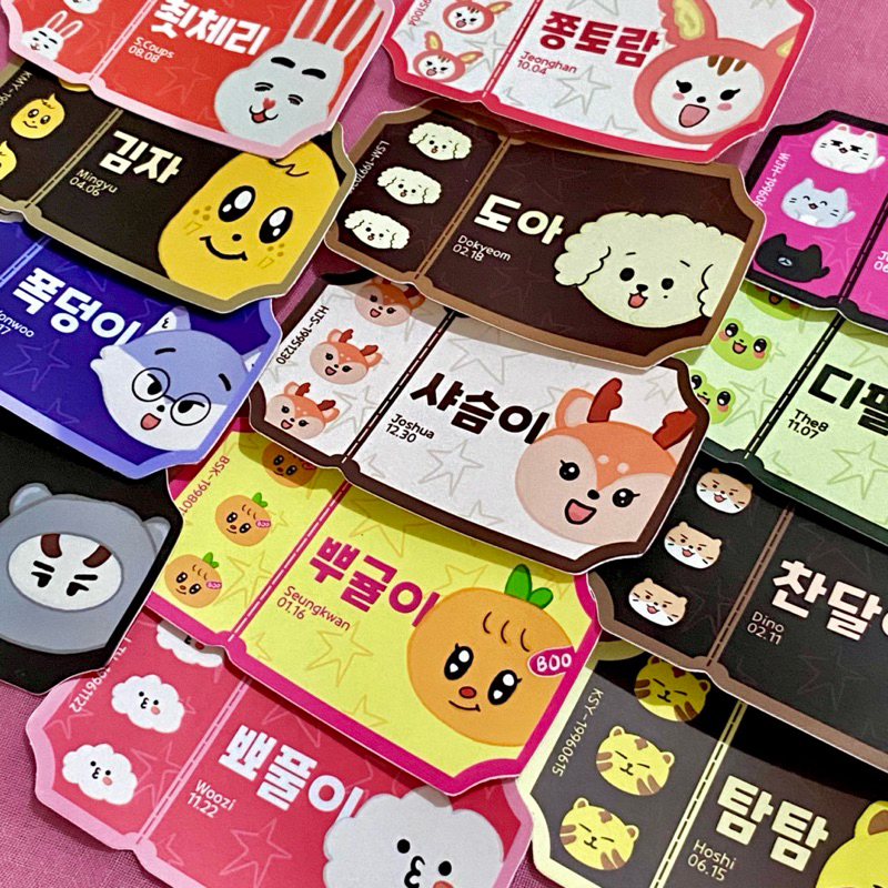 

Miniteen Seventeen Ticket Sticker | Stiker Tiket CARAT Waterproof