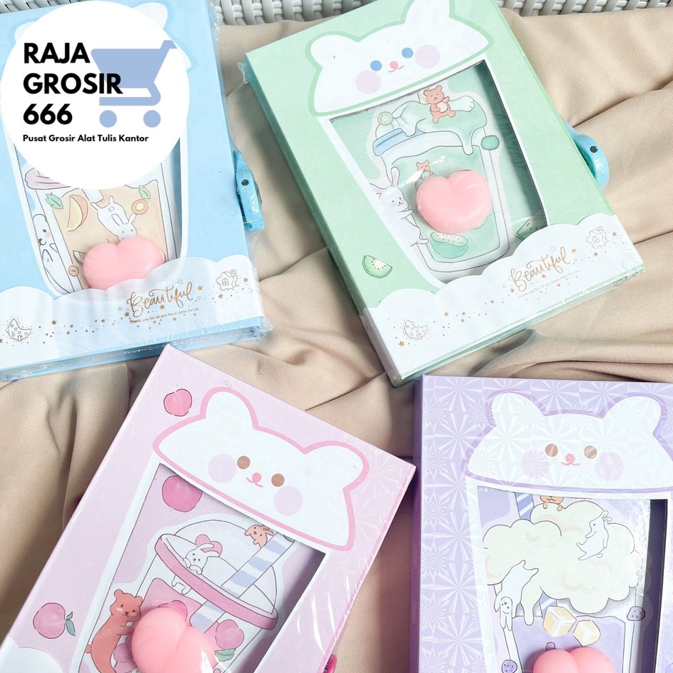 

Special Buku gembok Boba Bubble tea minuman lucu book diary gembok berwarna ukuran A6 dengan kunci gembok IMUT LUCU