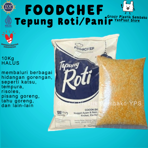 

Tepung Roti Panir Halus FOODCHEF Kemasan 250gr