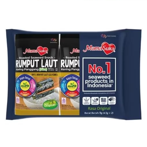 

MamaSuka Rumput Laut Panggang 2 x 4.5 g