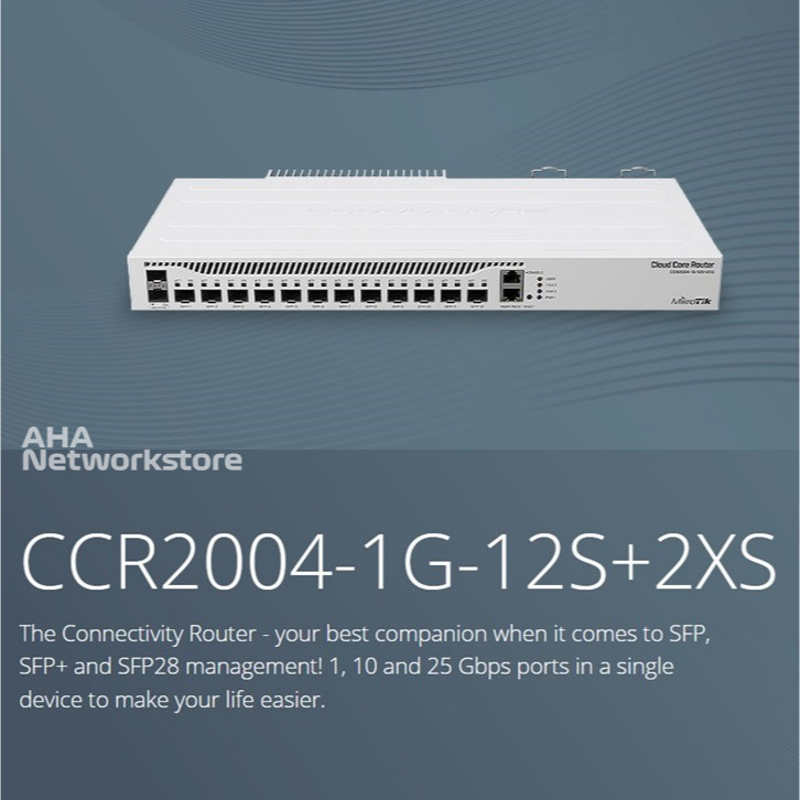 CCR2004 1G 12S+2XS Mikrotik CCR2004-1G-12S+2XS Cloud Core Router Mikrotik CCR2004 1G 12S+2XS
