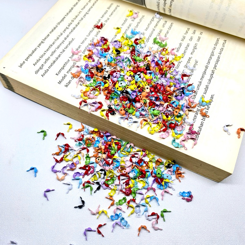 Kodokan Warna Lubang 2 Penjepit Tali Stopper kemasan 50 Dan 100pcs