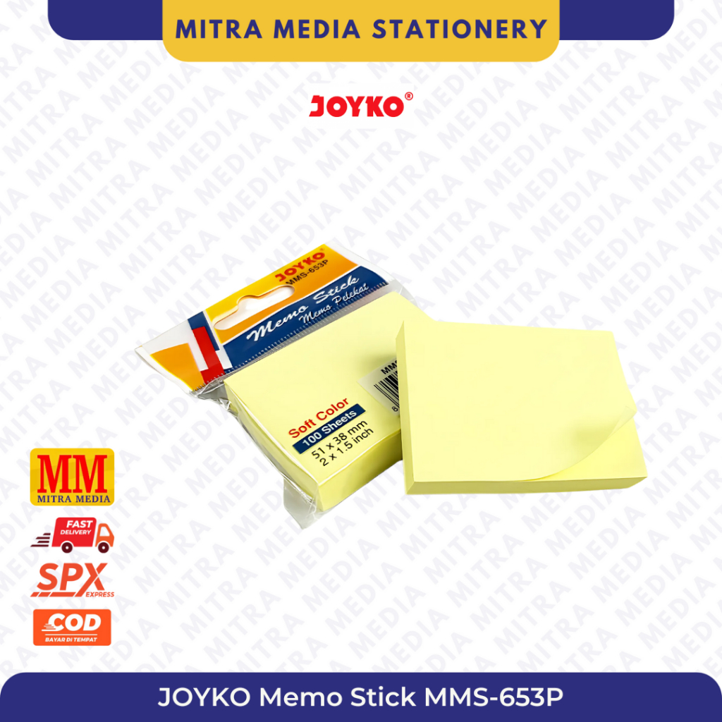 

Joyko Memo Stick MMS-653P / Memo Sticky Notes Soft Color