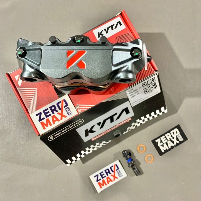 Kaliper 4 Piston Radial KTC Kytaco KYTA Original ANC-136 108mm Abu Abu Grey Original