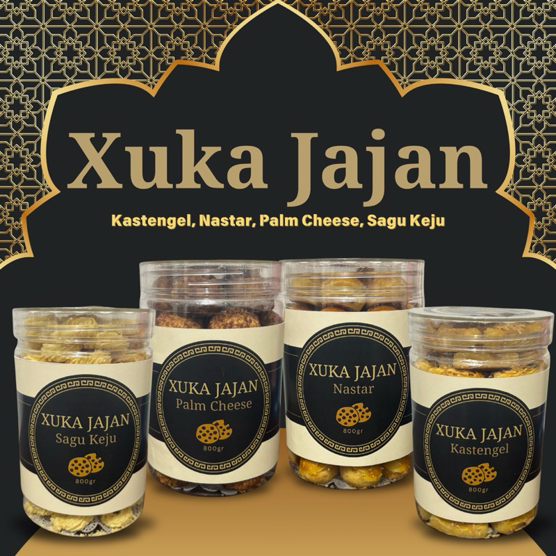 

Xuka Jajan Kastengel, Nastar, Palm Cheese, Sagu Keju 800gr