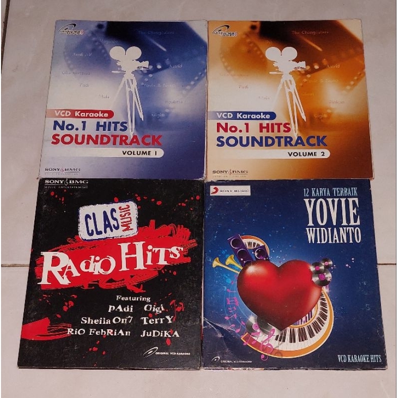 vcd Karaoke Indonesia NO. 1 HITS SOUNDTRACK Volume 1 / NO. 1 HITS SOUNDTRACK Volume 2 / RADIO HITS