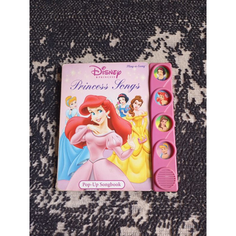 Disney princess songs ( pop up songs book ) - preloved