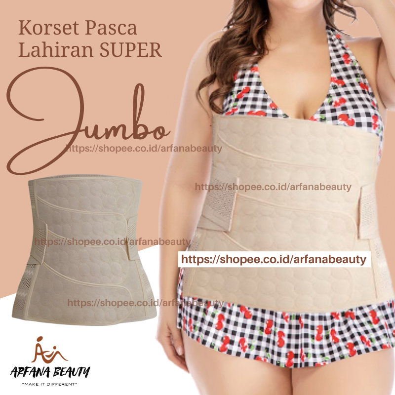 Korset Pelangsing Perut Buncit Big Size Jumbo Ukuran M L XL 2XL 3XL 4XL 5XL Gurita Ibu Melahirkan Pe
