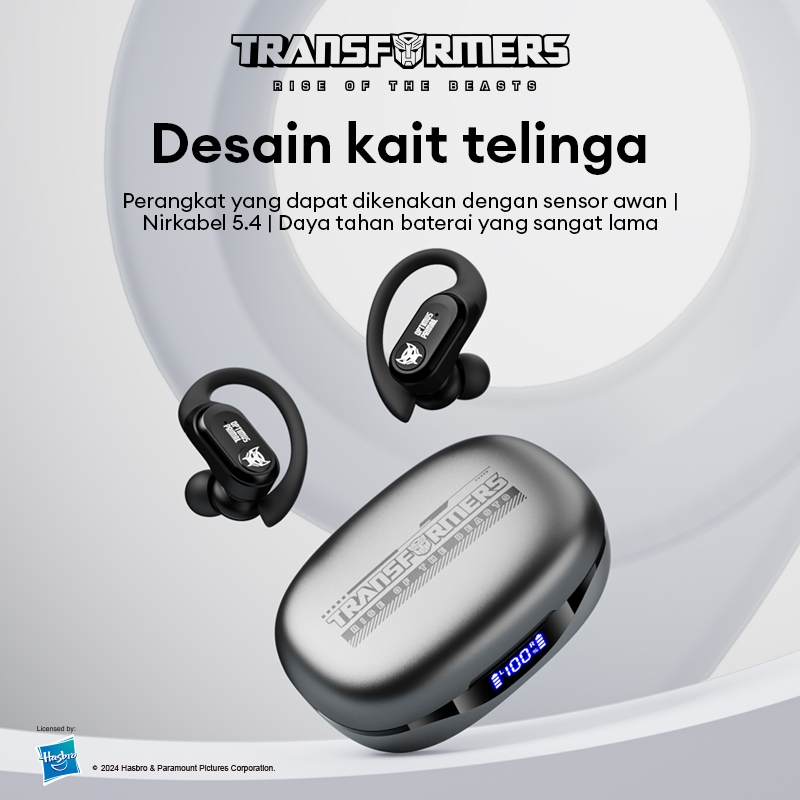 Monster x Transformers TF-T26P OWS Ear-Mounted Earphone Bluetooth V5.4 ENC Noise Reduction Digital D