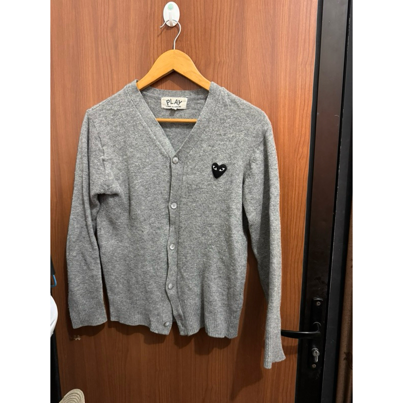 preloved cardigan cdg play authentic ori 100% comme des garcons sweater rajut size L