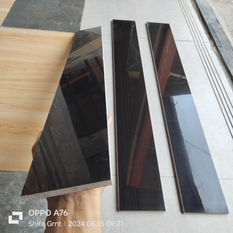 Granit Plint 10x80.Super black/Valentinogress